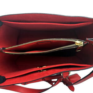 Louis Vuitton Coquelicot Flower Monogram Bag Tote Red